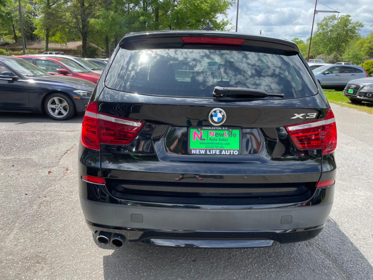 2014 BLACK BMW X3 XDRIVE28I (5UXWX9C53E0) with an 2.0L engine, Automatic transmission, located at 5103 Dorchester Rd., Charleston, SC, 29418-5607, (843) 767-1122, 36.245171, -115.228050 - Photo#5